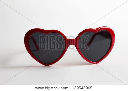 Red Heart Shape Glasses Lolita Style