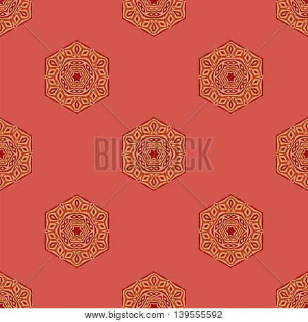 Seamless Creative Ornamental Colorful Pattern. Geometric Decorative Background