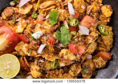 Chana chor garam , indian roadside spicy chat or snack food