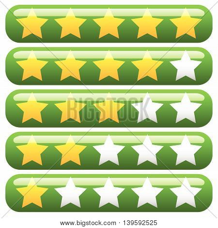 Star Rating Element For Valuation, Feedback, Rating, User Experience, Review Concepts.