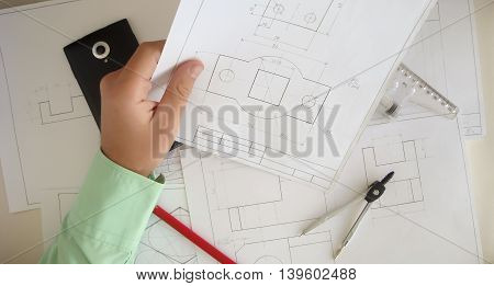 Building a new home. We need a plan. Here drawings separate parts.