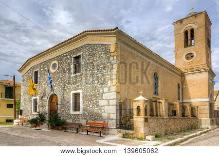 Ag. Paraskevi church, 16th century A.D., Galaxidi, Greece