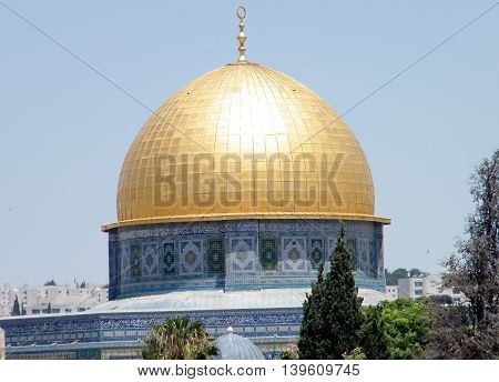 Dome of Rock Mosque in Old JerusalemIsrael