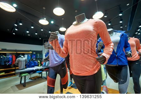 MACAO, CHINA - FEBRUARY 16, 2016: inside of Shoppes at Sands Cotai Centra. Shoppes at Sands Cotai Central is a large shopping mall in Macao