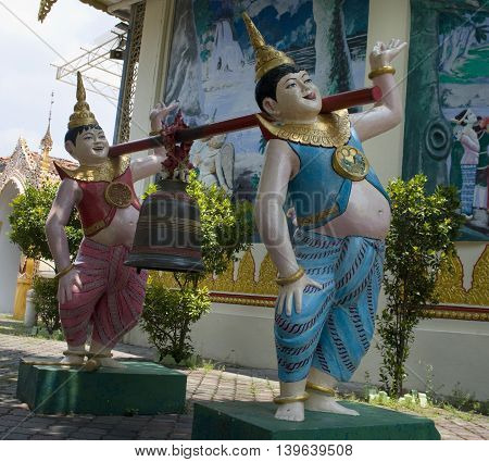 Dharmikarama Burmese Temple On Island Penang, Malaysia