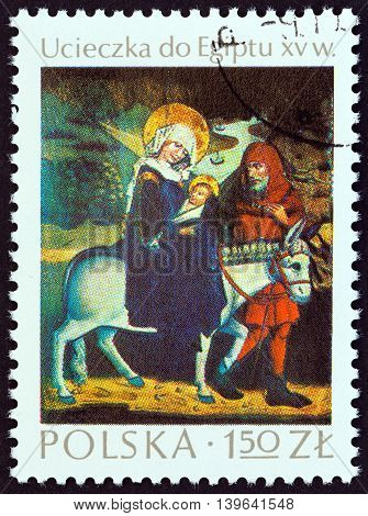 POLAND - CIRCA 1974: A stamp printed in Poland from the 
