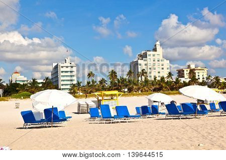 Beachlife At The White Beach In South Miami