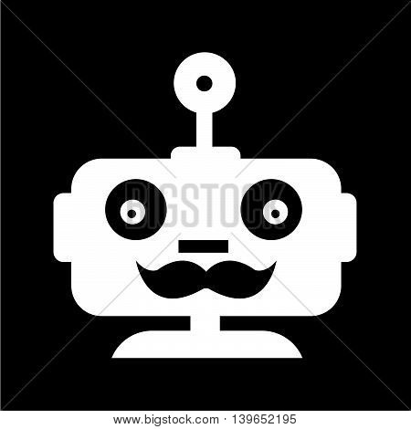 an images of Robot emotion icon illustration design
