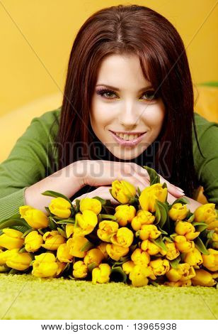 Lente vrouw