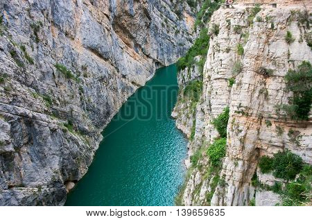 Landscape In Congost De Mont-rebei ,  Spain