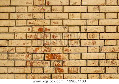 Weathered brick wall texture urban decay background