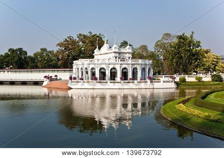Bang Pa-in Aisawan Thipya-art (divine Seat Of Personal Freedom) At The Royal Summer Palace
