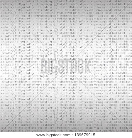 Seamless texture. Random letters symbols computer code. Binary Code Algorithm binary data code. Vector illustration