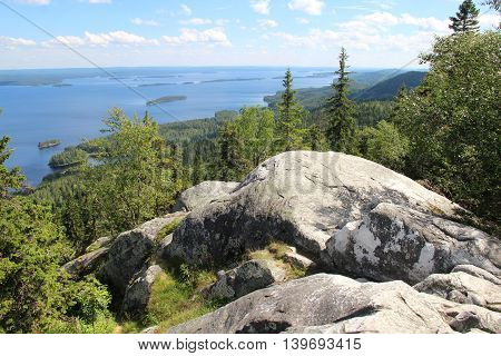 Beautiful nature of national park Koli Finland