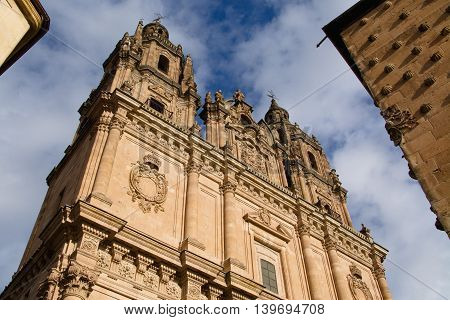 Pontifical University and house Casa de las Conchas in Salamanca