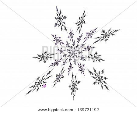 view abstract star-shaped decorative background - fractal