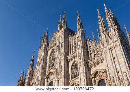Duomo Cathedral of Milan Italy - roof detail spiers