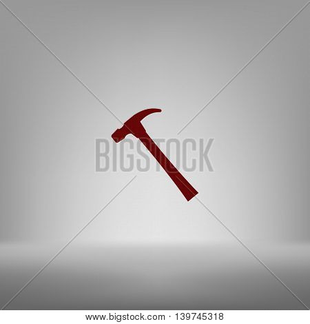 Hammer Flat Style Vector Icon