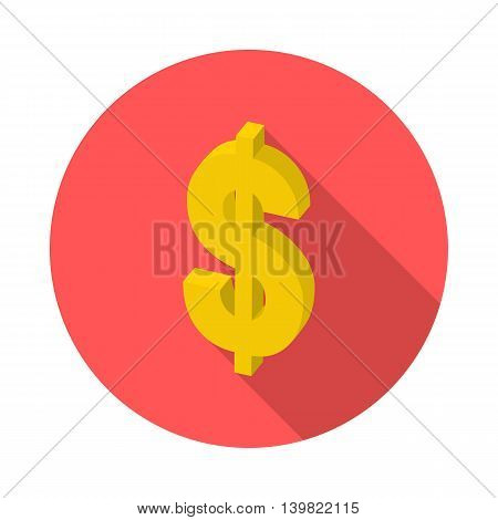 flat isometric icon dollar in vector format eps10