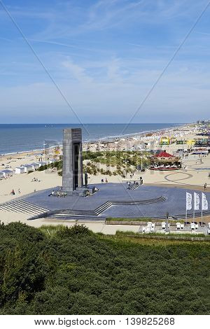 The Belgian Coast In Summer At De Panne, Belgium
