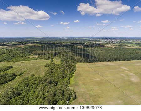 Limestone Rocks Located On The Polish Jura. Country. South Poland