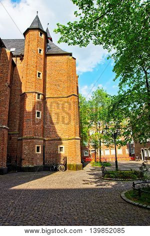 St Lambertus Basilica In The Old City Center In Dusseldorf