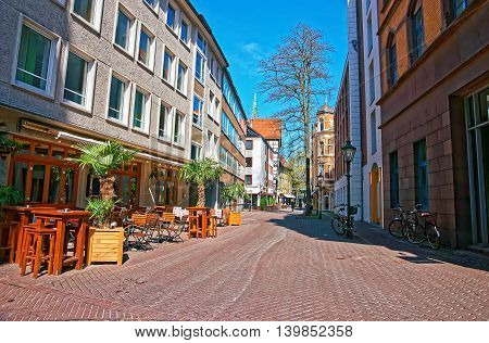 Street In The Old Town Center In Hanover