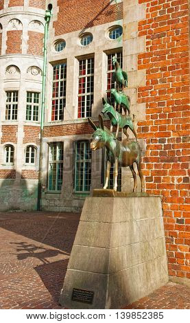 Town Musicians At The Bremen Cathedral