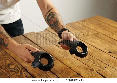 Vr Controller And Glasses Presentation