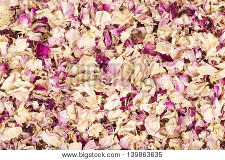 Dried Rose Petals or Sukhe Gulab patti background