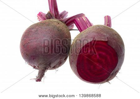 Fresh Red Beet On A White Background