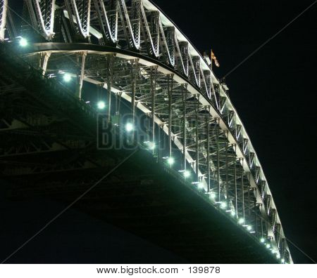 Sydney Harbor Bridge om natten