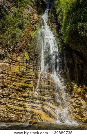 Waterfalls On The River Krikiliotis At Panta Vrexei In Evritania, Greece