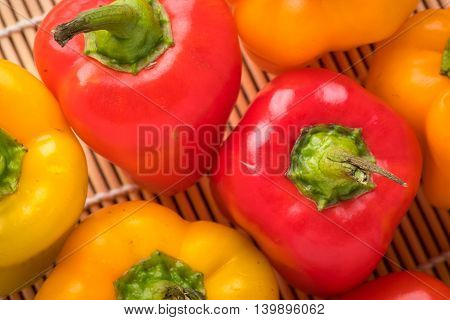Bell pepper fresh organic red bell peppers