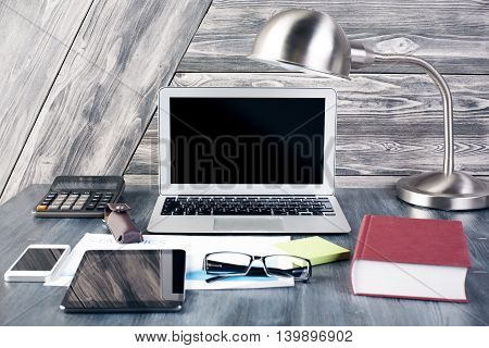 Creative Desktop With Items