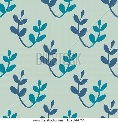 Blue leaves pattern models for cloth .