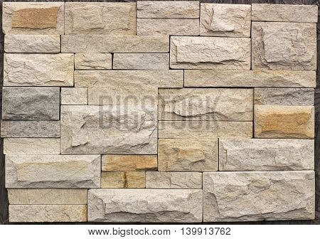 New Stone Cladding Plates On The Wall