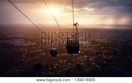 Beautiful View Of Almaty City From Koktobe