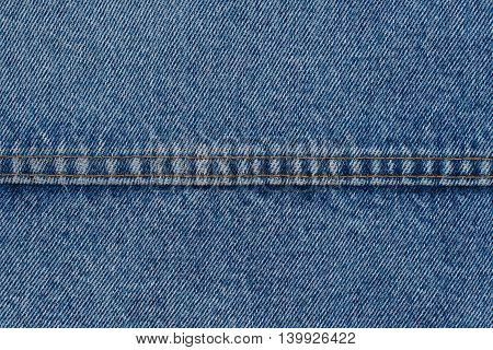 Denim jeans texture or denim jeans background with seam of fashion jeans design with copy space for text or image.