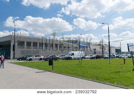 Lublin, Poland - April 14, 2018: View From Street For Tarasy Zamkowe In Lublin. Tarasy Zamkowe Is Sh