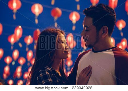 Asian couple at Chinese fastival