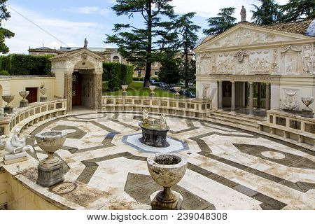 Vatican, Vatican City - June 16, 2014: View Of Villa Pia (casina Pio Iv) Which Is Now Home To Pontif