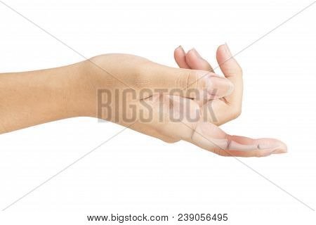 Finger Bones Pain White Background Finger Injury