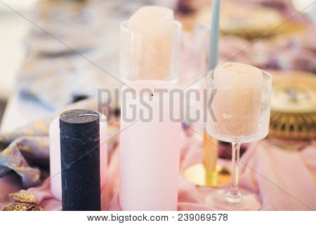 Beautiful European Wedding Table Decoration And Flowers With Vintage Style