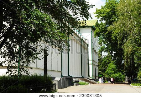 Nizhyn, Ukraine - May 08, 2018: Beautiful Gogol State University Campus - Nizhyn, Ukraine.