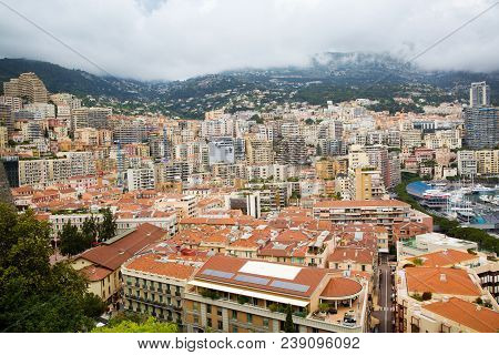 Monte Carlo City View, Monte Carlo Cityscape, Panorama, Monaco.