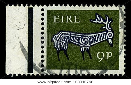 Irland-ca. 1968:A Briefmarke gedruckt in Irland zeigt Bild des 