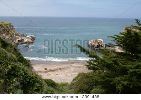 Afsondret strand i Montano de Oro i