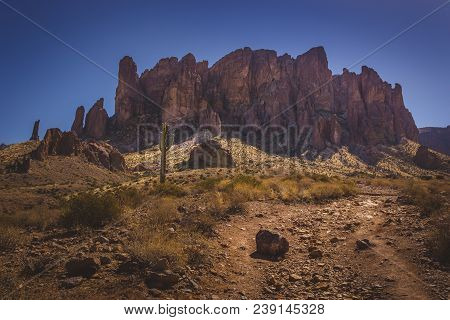 Trail To Superstition Mountains