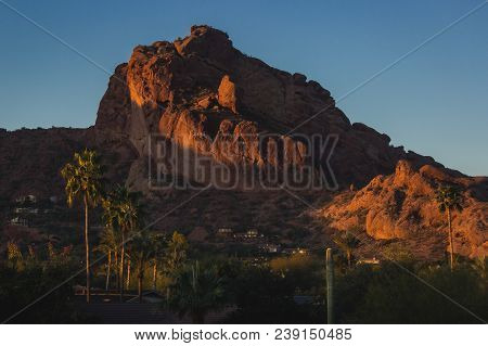 Camelback Mountain At Sunrise